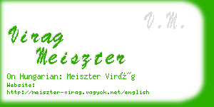 virag meiszter business card